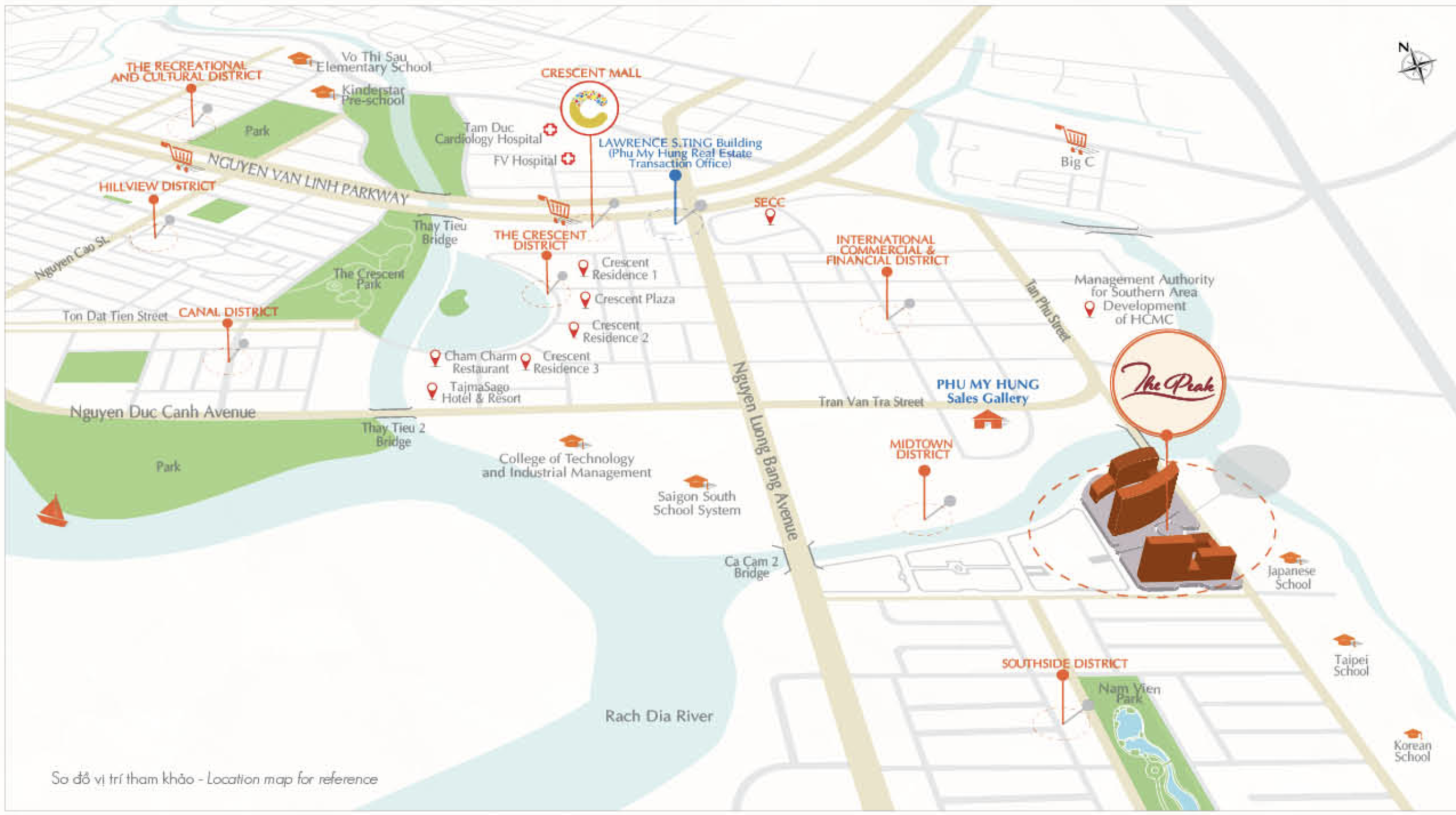 Vị trí Midtown Phú Mỹ Hưng