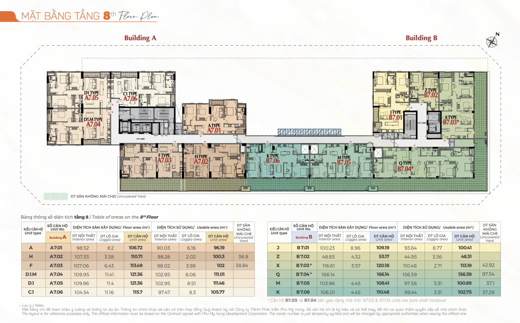 mặt bằng Horizon Phú Mỹ Hưng