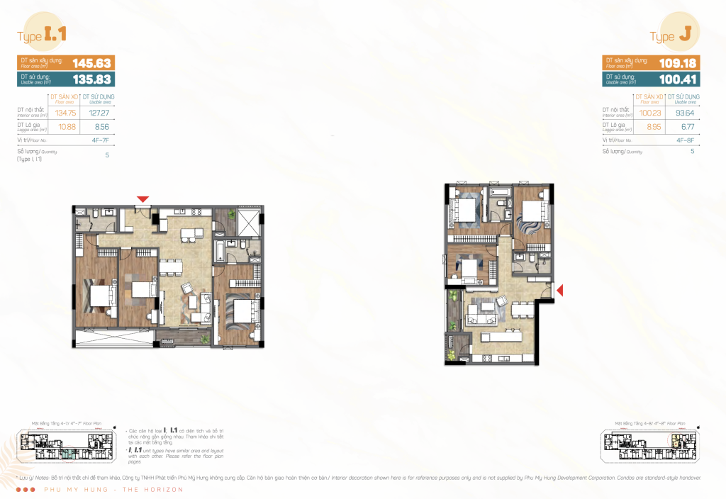 KIỂU CĂN HỘ HORIZON PHÚ MỸ HƯNG