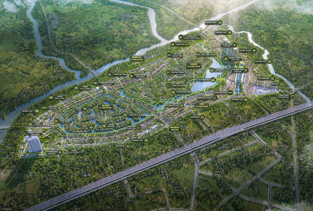 đô thị xanh Eco retreat